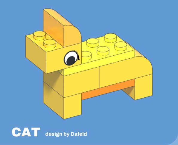 Cat build card, design by Dafeld