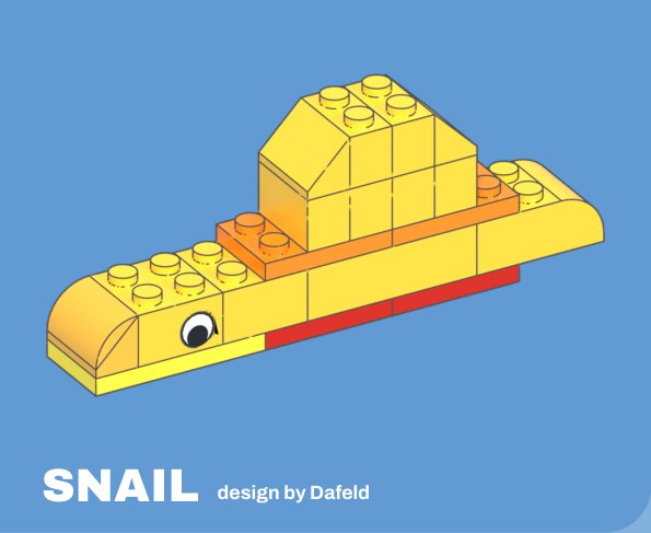 Snail build card, design by Dafeld