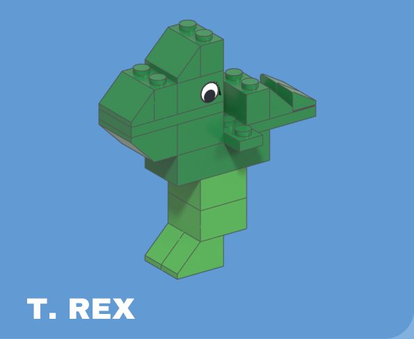 T. rex build card